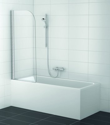 Шторка для ванны Koller Pool QP93 Chrome-Clear L хромированный профиль/стекло Clear (левая) 152306 фото