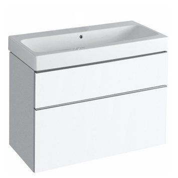 Тумба с умывальником Geberit Icon 90 см (840390000/124093000) белый 523903 фото