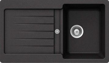 Гранітна мийка Schock Typos D-100 Cristalite Nero 13 (28044513) 144660 фото