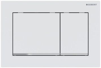 Змивна клавіша Geberit Omega 30 (115.080.JT.1) білий матовий/хром/білий матовий 683904 фото