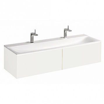 Тумба с умывальником Geberit Xeno&sup2; 140 см (500.347.00.1/500.277.00.1) белый матовый 534776 фото