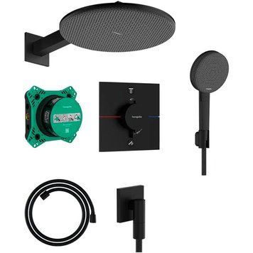 Душевая система Hansgrohe Raindance Alive S 24630670 с термостатом (черный матовый) 992785 фото