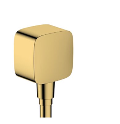Подключение для душевого шланга Hansgrohe FixFit E 26457990 с обратным клапаном (золото) 417790 фото