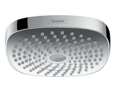 Верхній душ Hansgrohe Croma Select E 180 2jet EcoSmart 26528400 (білий-хром) 129426 фото