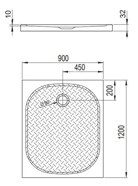 Душевой поддон Radaway Zantos F 120x90 (M3ZNF1290-06) 208700 фото