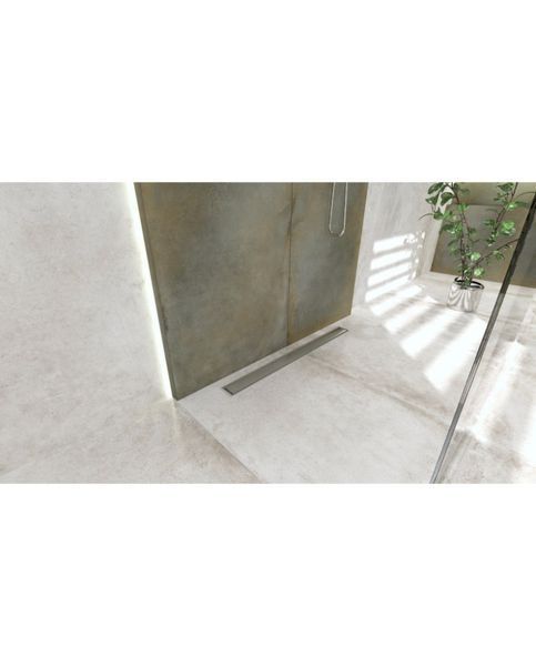 Душовий трап Lavita Plate steel 700 (5900378315094) з гратами Класик та під плитку 827699 фото