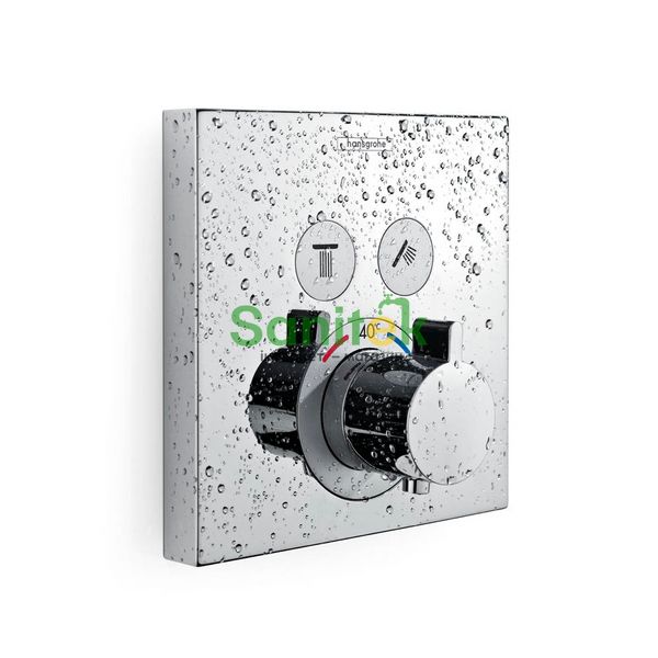 Змішувач для ванни та душу Hansgrohe ShowerSelect 15763140 прихованого монтажу з термостатом (бронза матовий) 305235 фото