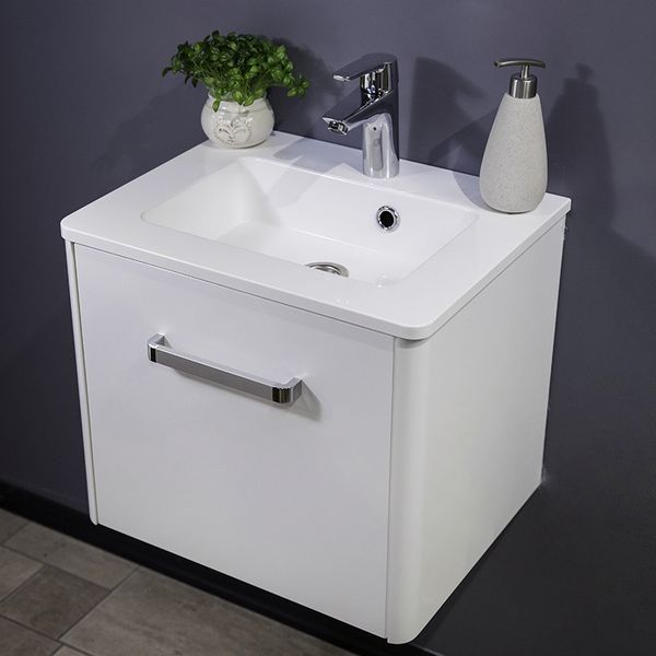 Тумба под умывальник Fancy Marble (Буль-Буль) Fiji/Bali 50 (белая) 685340 фото