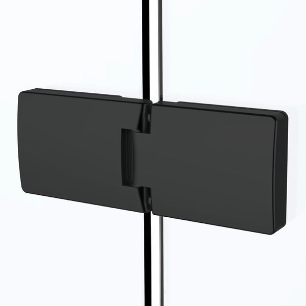 Душевая кабина Volle De la Noche 120x90 (10-40-195-black) профиль чёрный/стекло прозрачное 328534 фото