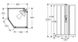 Душова кабіна Ido Showerama 8-5 90x90 (49850-12-909) сріблястий профіль/скло прозоре з піддоном 153329 фото 2