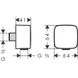 Підключення для душового шлангу Hansgrohe FixFit E 26457670 із зворотним клапаном (чорний матовий) 417788 фото 3