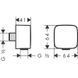 Подключение для душевого шланга Hansgrohe FixFit E 26457670 с обратным клапаном (чёрный матовый) 417788 фото 3