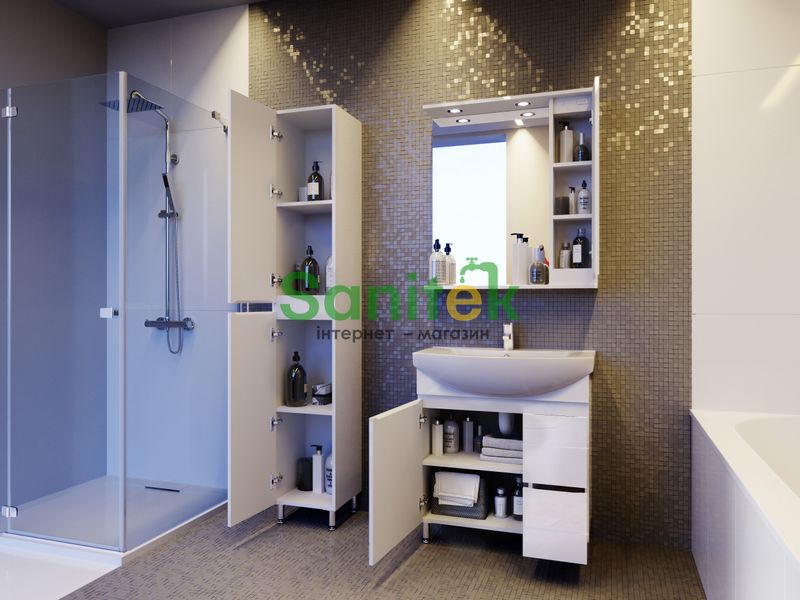 Зеркало для ванной комнаты Ювента Monika MMC2-65 (белое) правое 153481 фото
