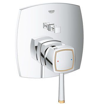 Смеситель для ванны и душа Grohe Grandera 24068IG0 скрытого монтажа (хром-золото) 308083 фото