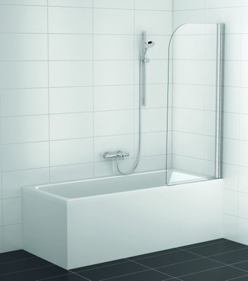 Шторка для ванны Koller Pool QP93 Chrome-Clear R хромированный профиль/стекло Clear (правая) 152307 фото