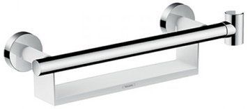 Поручень для ванної кімнати Hansgrohe 26328400 (хром/білий) 135743 фото