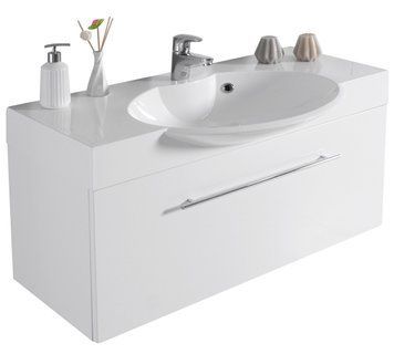 Тумба под умывальник Fancy Marble (Буль-Буль) Sumatra 800 Carme (белая) 685415 фото