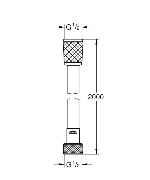 Душевой шланг Grohe VitalioFlex 27173002 (200 см) 826485 фото