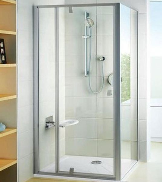 Душова кабіна Ravak Pivot PDOP2+PPS 120x100 (03GG0U00Z1+90GA0U00Z1) сатиновий профіль/скло Transparent 279756 фото