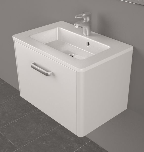 Тумба под умывальник Fancy Marble (Буль-Буль) Bali 60 Annabelle (белая) 685341 фото