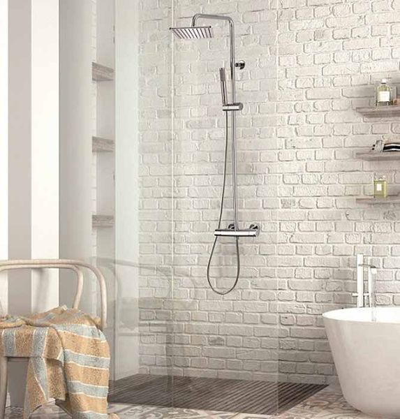 Душевая система Bossini Cosmo L10103000030008 с термостатом (хром) 327129 фото