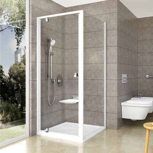 Боковая стенка Ravak Pivot PPS-90 (90G70100Z1) белый профиль/стекло Transparent 152096 фото