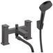 Смеситель для ванны Hansgrohe Vernis Shape 71462670 на край ванны (чёрный матовый) 491617 фото 1