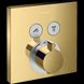 Змішувач для ванни та душу Hansgrohe ShowerSelect 15763990 прихованого монтажу з термостатом (золото) 305239 фото 1