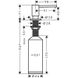 Дозатор для жидкого мыла Hansgrohe A41 40438670 (чёрный матовый) 417794 фото 3