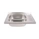 Кухонна мийка Lidz 6050-L Decor 0,6 мм (LIDZ6050L06DEC) накладна ліва 384982 фото 3