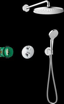 Душевая система Hansgrohe Croma 280 Ecostat S 27954000 с термостатом 491036 фото