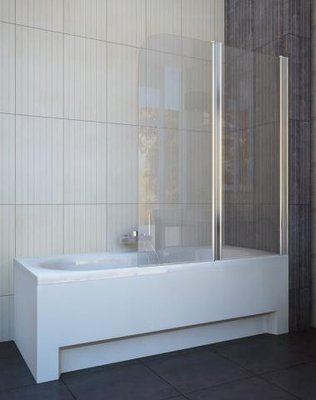 Шторка для ванны Koller Pool QP95 Chrome-Clear R хромированный профиль/стекло Clear (правая) 152310 фото