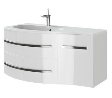 Тумба с умывальником Ювента Botticelli Vanessa Vndl-110 (белая) левая 153767 фото