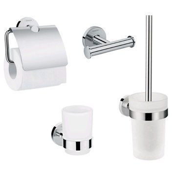 Набор аксессуаров для ванной Hansgrohe Logis 41723444 хром 262229 фото