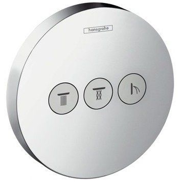 Переключающий вентиль Hansgrohe ShowerSelect S 15745000 на 3 потребителя (хром) 124925 фото