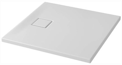 Душовий піддон Cersanit Tako Slim 80x80x4 (Сет B450) квадратний білий матовий + сифон 545174 фото