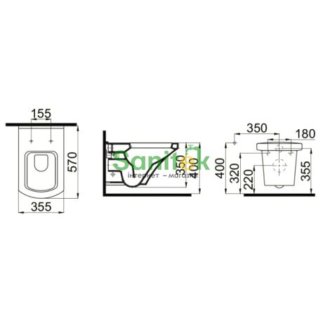 Унитаз подвесной Idevit Vega Rimless 2804-0605 с функцией биде 167058 фото