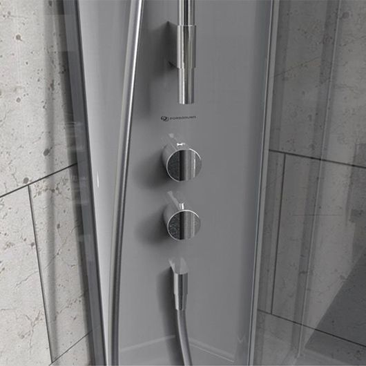 Душевая кабина Ido Showerama 10-5 Comfort 100x100 (558.484.00.1) серебристый профиль/стекло прозрачное с поддоном 271955 фото