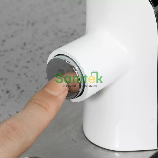 Смеситель для кухни Gappo G4303-8 с подключением питьевой воды (белый/хром) 927228 фото