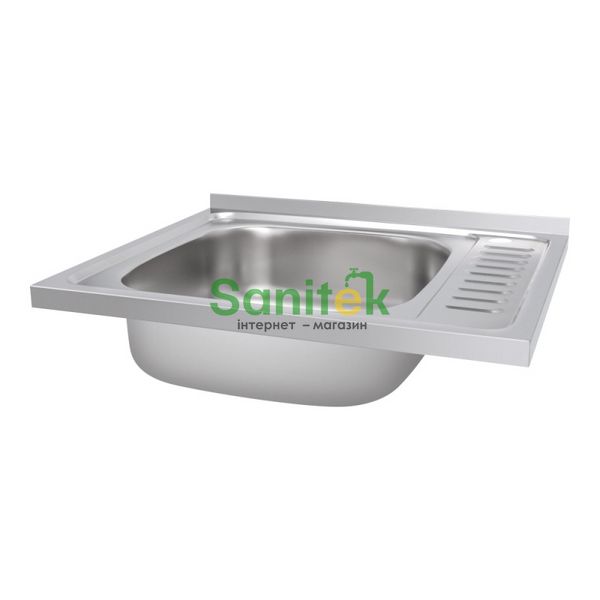 Кухонна мийка Lidz 6050-L Satin 0,6 мм (LIDZ6050L06SAT) накладна ліва 384983 фото