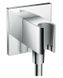 Підключення для душового шлангу Hansgrohe Fixfit Porter Square 26486000 з тримачем (хром) 129417 фото 1