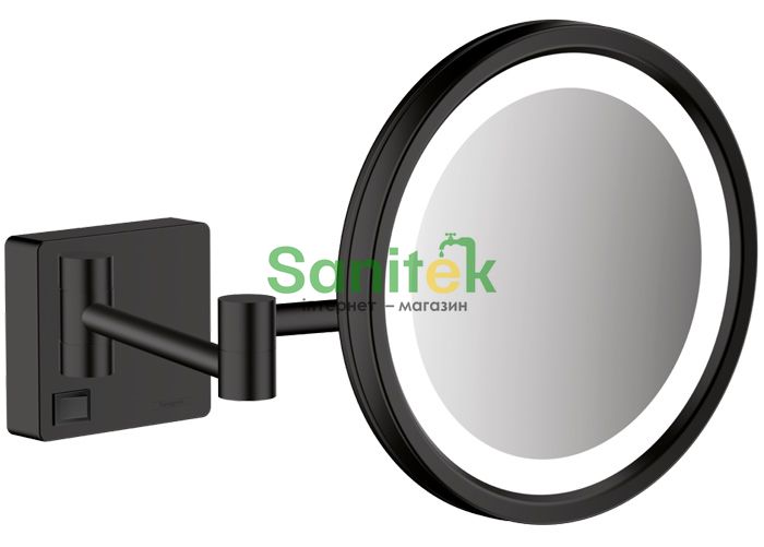 Косметичне дзеркало Hansgrohe AddStoris 41790670 із освітленням (чорний матовий) 436147 фото