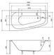 Ванна акриловая Besco Luna 150x80 (WAL-150-NL) без ножек, левая 371416 фото 4