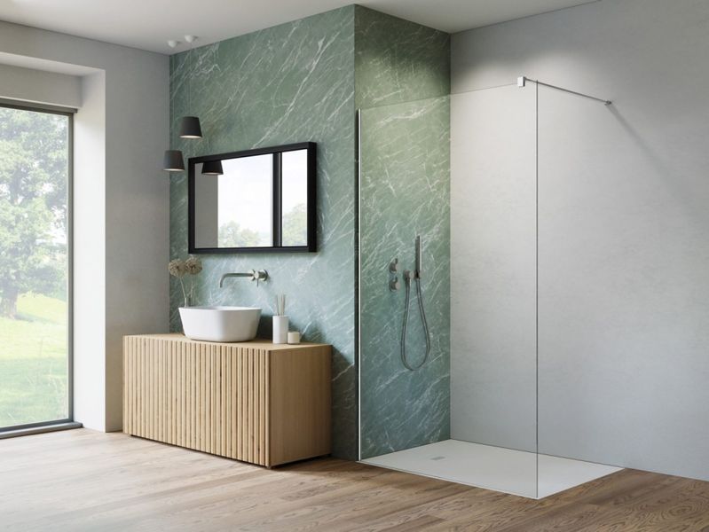 Душевая кабина Radaway Nes Walk-in II 120 (10013120-01-01) профиль хром/стекло прозрачное 711921 фото
