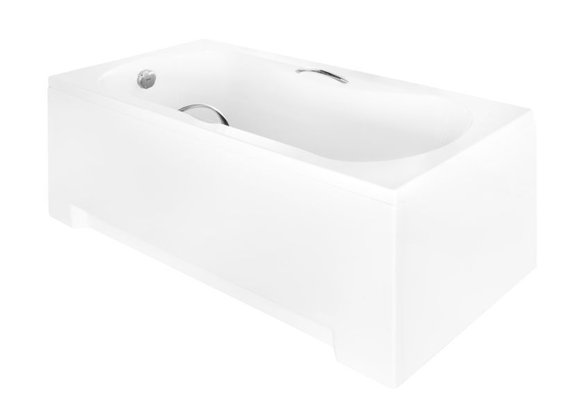 Ванна акриловая Besco Aria Plus 170x70 (WAA-170-PU) без ножек и ручек с отверстиями под ручки 371264 фото