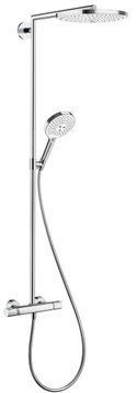 Душевая система Hansgrohe Raindance Select S 300 2jet Showerpip 27133400 с термостатом (белый/хром) 124863 фото