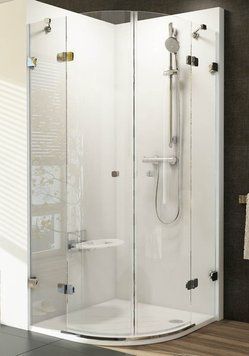 Душевая кабина Ravak Brilliant BSKK4-90x90+B SET хромированный крепеж/стекло Transparent 117335 фото