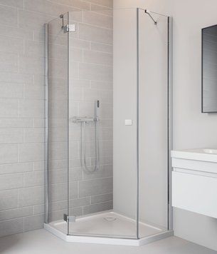 Душевая кабина Radaway Essenza New PTJ 100x80 L (385010-01-01L+385054-01-01) профиль хром/стекло прозрачное 266042 фото