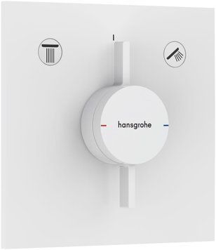 Змішувач для ванни и душа Hansgrohe DuoTurn E 75417700 скрытого монтажа (белый матовый) 694685 фото