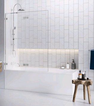 Шторка для ванни Radaway Euphoria PND 130 L (10008130-01-01L) профіль хром/скло прозоре 280972 фото